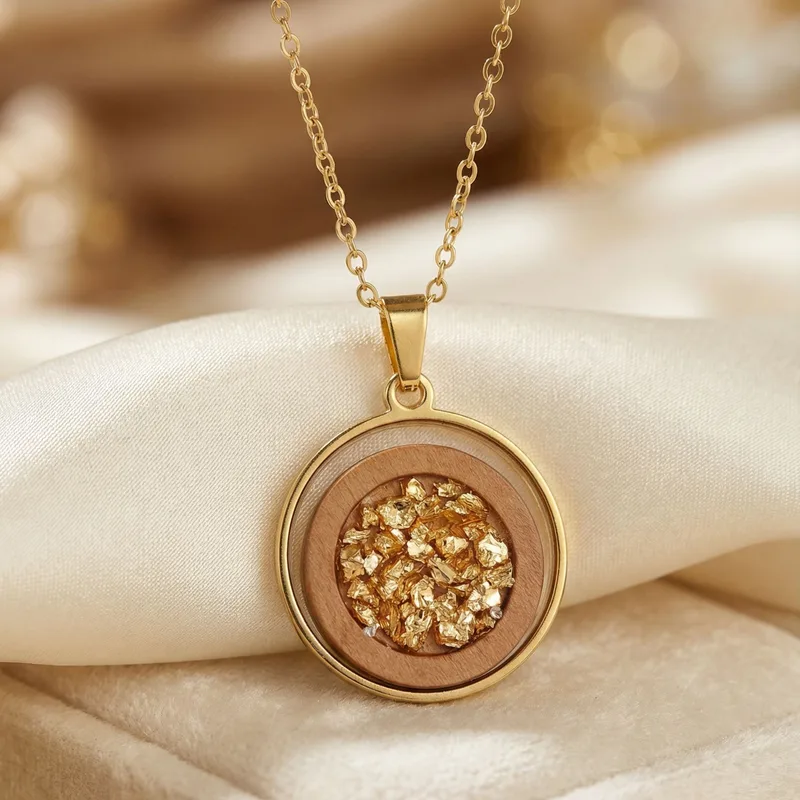 Collier Bois & Or vue 2