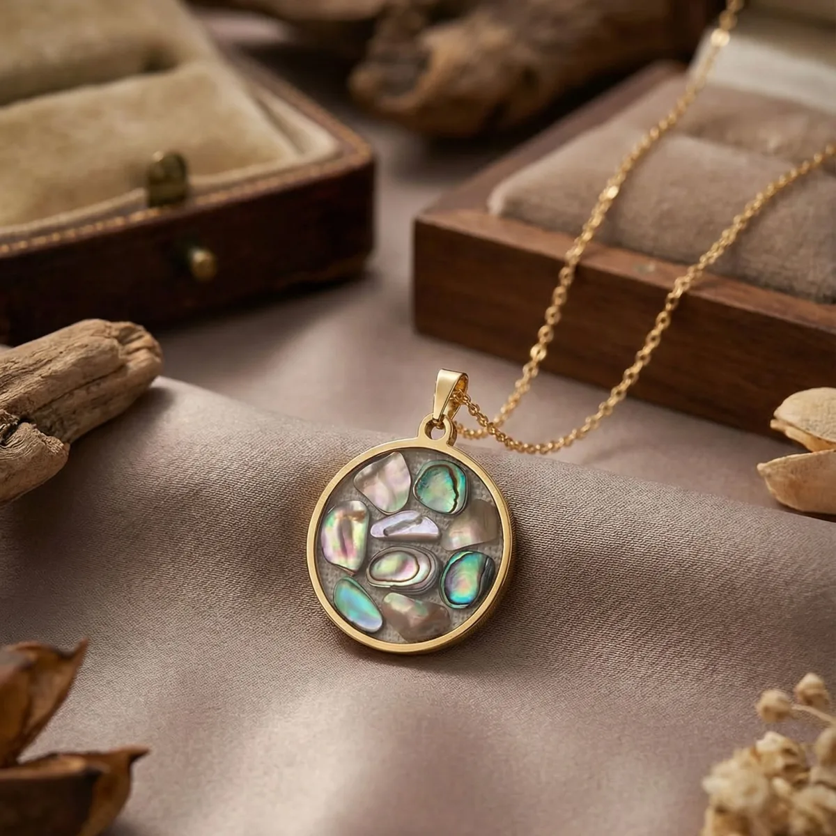 Collier Nacre vue 2